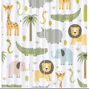 Jungle Safari Kids Curtains Set 52 x 84”